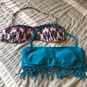 Xhilaration Halter Bikini Tops (Set of 2)